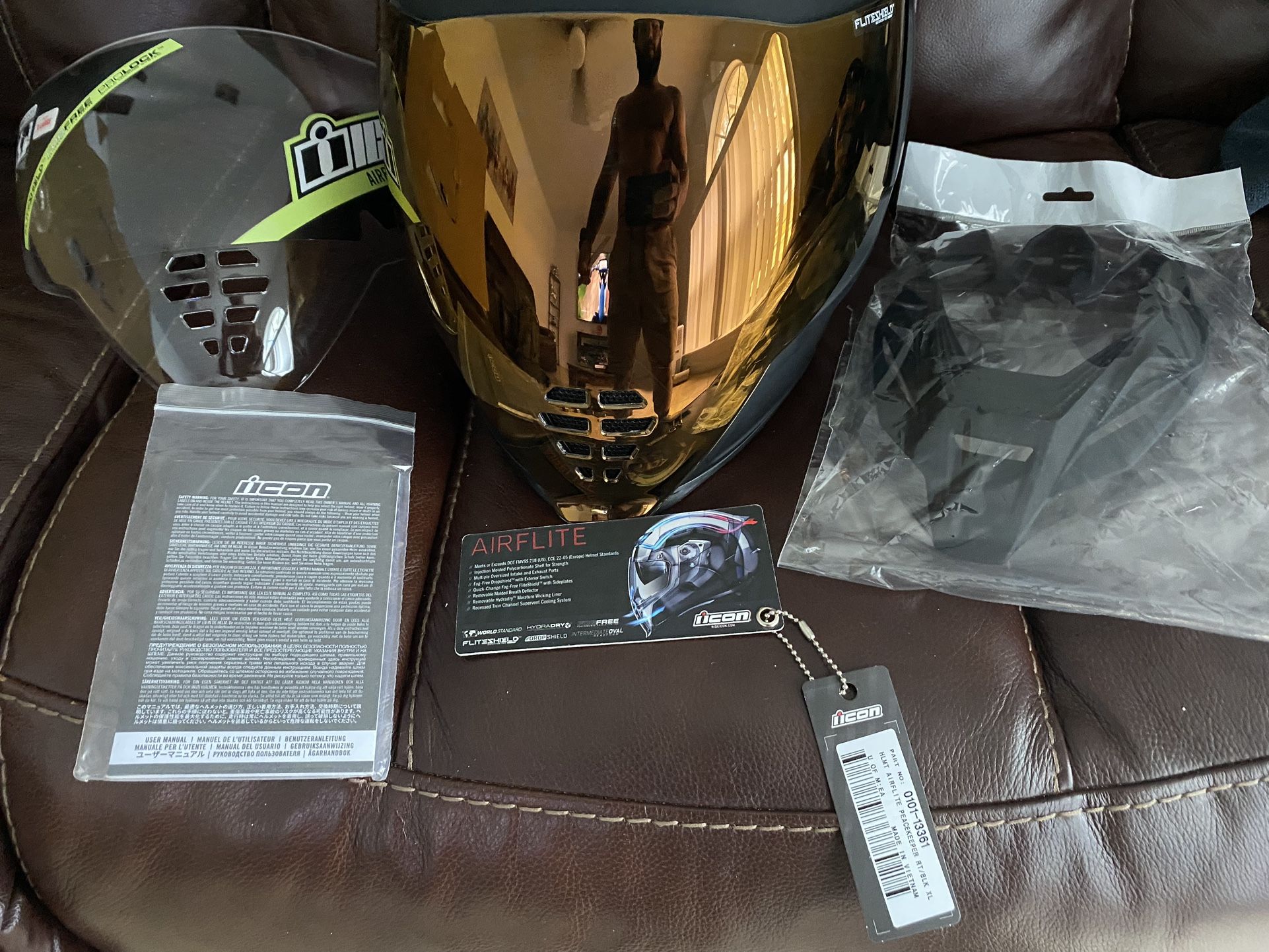 NEW NEVER USED iicon Airlite Helmet w/ Box And Everything Included… Receipts And Paperwork Included// NEGOTIABLE!!