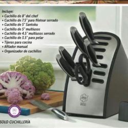 Princess house set de 9 piezas de cuchillos 