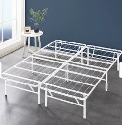 FULL 14” WHITE FOLDABLE BED FRAME👇👇👇CROSSROADS 👇👇