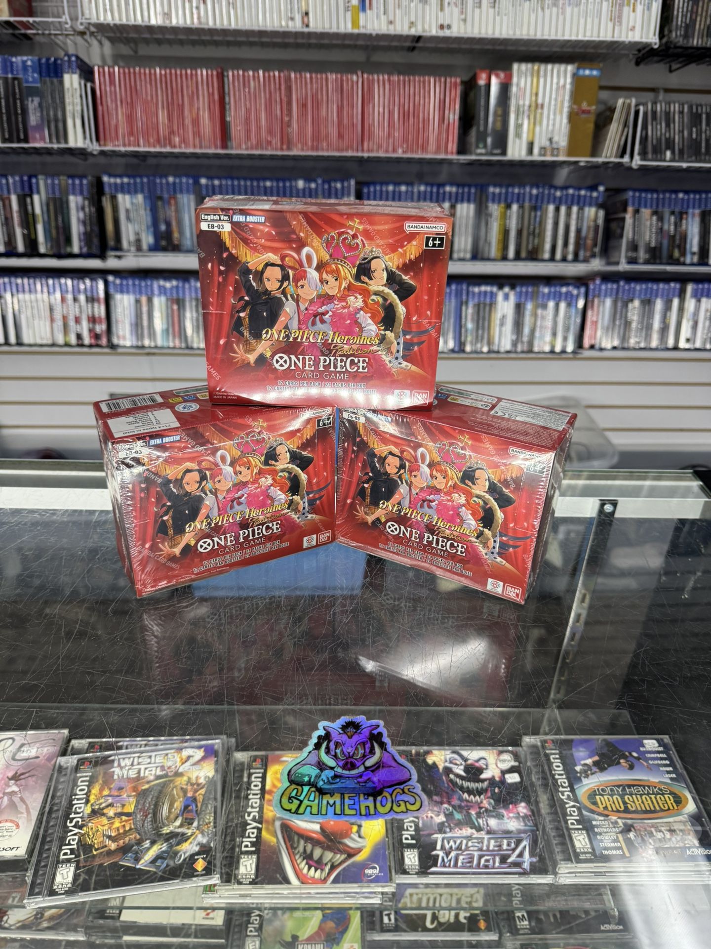 One Piece Heroines Booster Box $380 Gamehogs 11am-7pm New Sealed