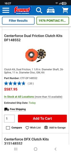 GM Centerforce clutch