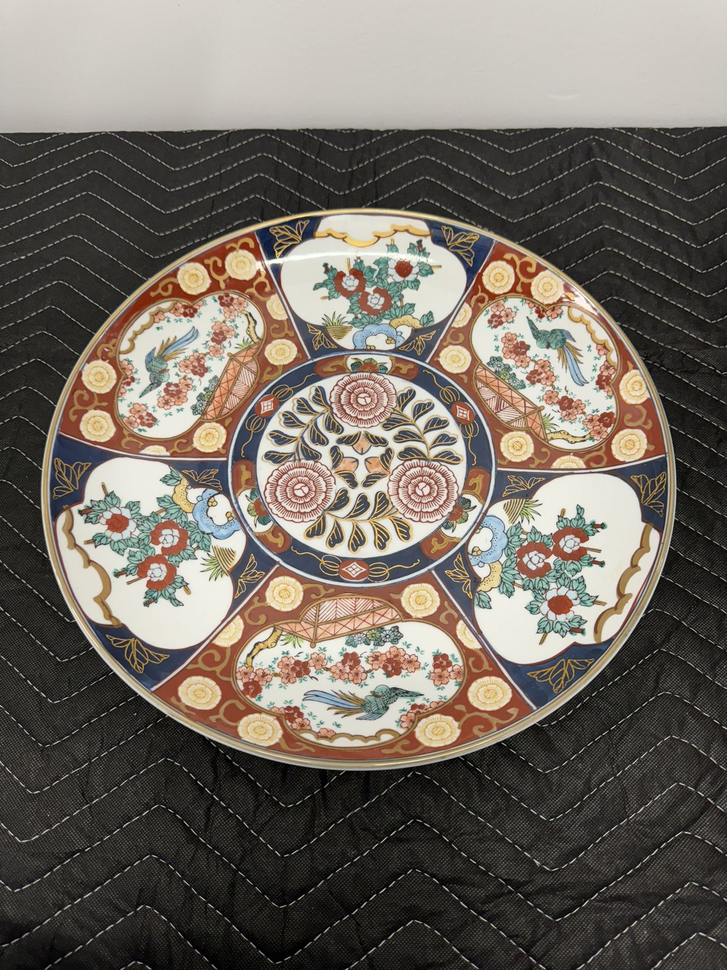 Vintage Imari porcelain charger 