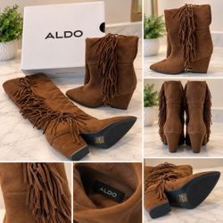 Botas ALDO marrones con flecos – US 6