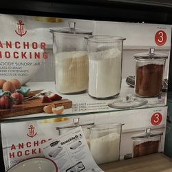 Anchor Hocking 3-piece Jar Storage 