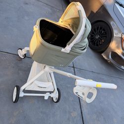 Luxury Rare Dog Stroller With Carrier Basket And Cup Holder