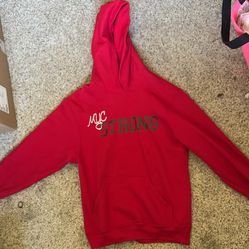 Port & Company Brand, Color: Red, With White And Black Writing, Size: Youth Large 