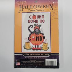 Candamar Designs COUNTDOWN TO CANDY Halloween Cross Stitch Kit Trick Treat 5216