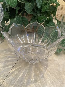Gorham Crystal LOTUS 8" Round Bowl Lady Anne Collection