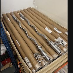 New Olympic Curl Barbells For Weights (read Description)