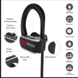 New Bluetooth Headphones HBUDS H1 SE Wireless Sport Earbuds Waterproof IPX7