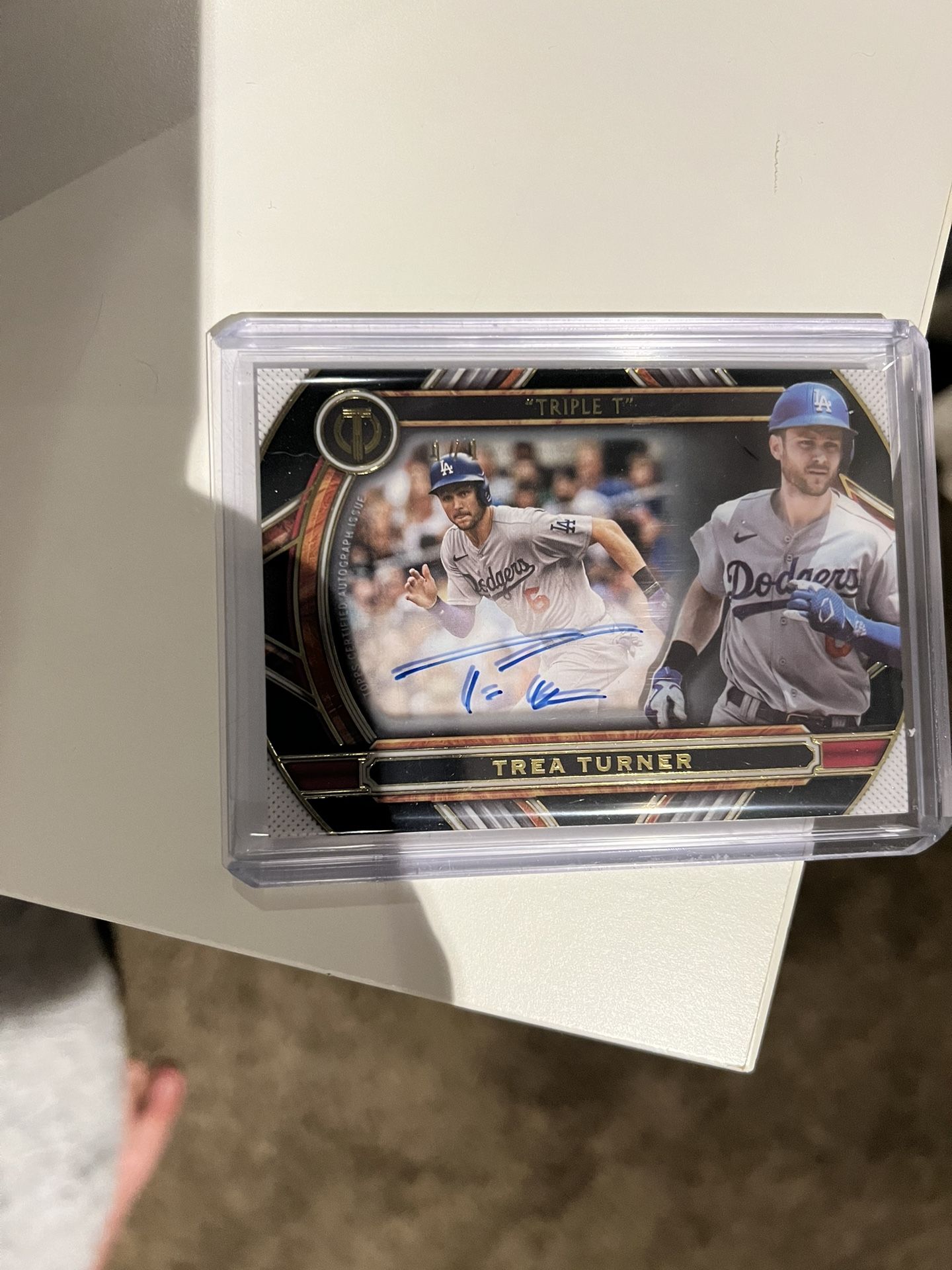 2023 Topps Tribute Trea Turned Nick Name Autograph 1/1