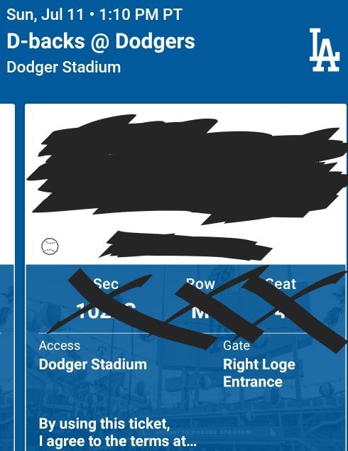 DODGERS PARKING PASS 