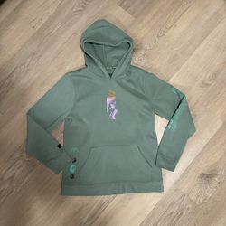 Green graphic hoodie