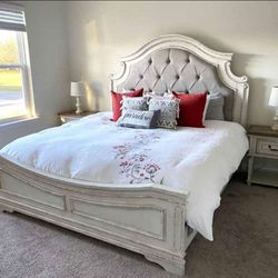 🍄 Realyn Queen Panel Bed | 4 Pieces  Bedroom Set |  Nightstand | Dresser | Mirror| 💸 Best Price⚡️Other Home, Garden Furniture | Patio Furniture