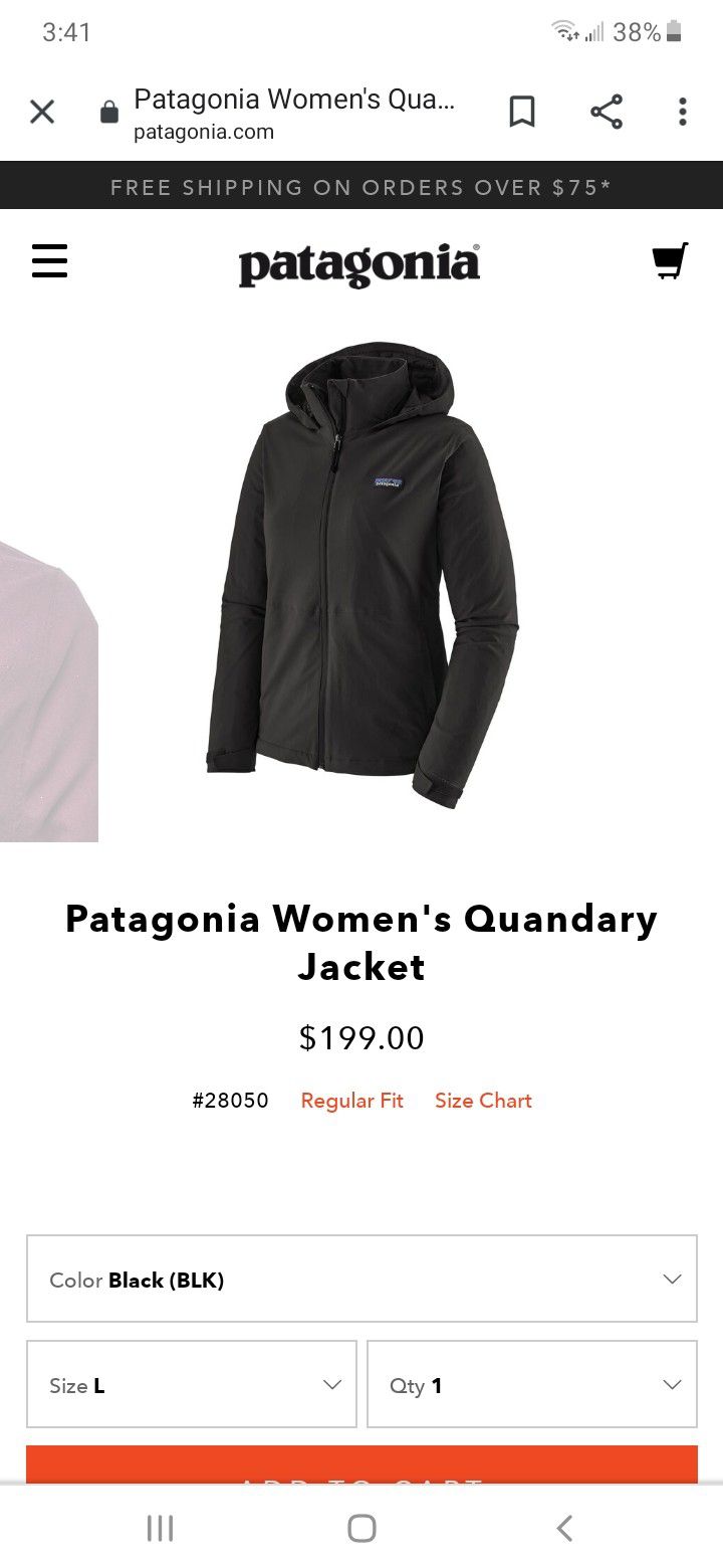 Patagonia women's small jacket