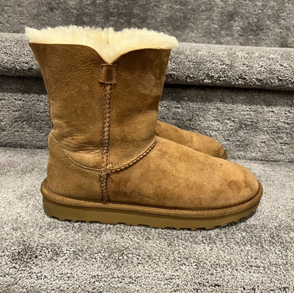 Suede And Shearling Winter Boots