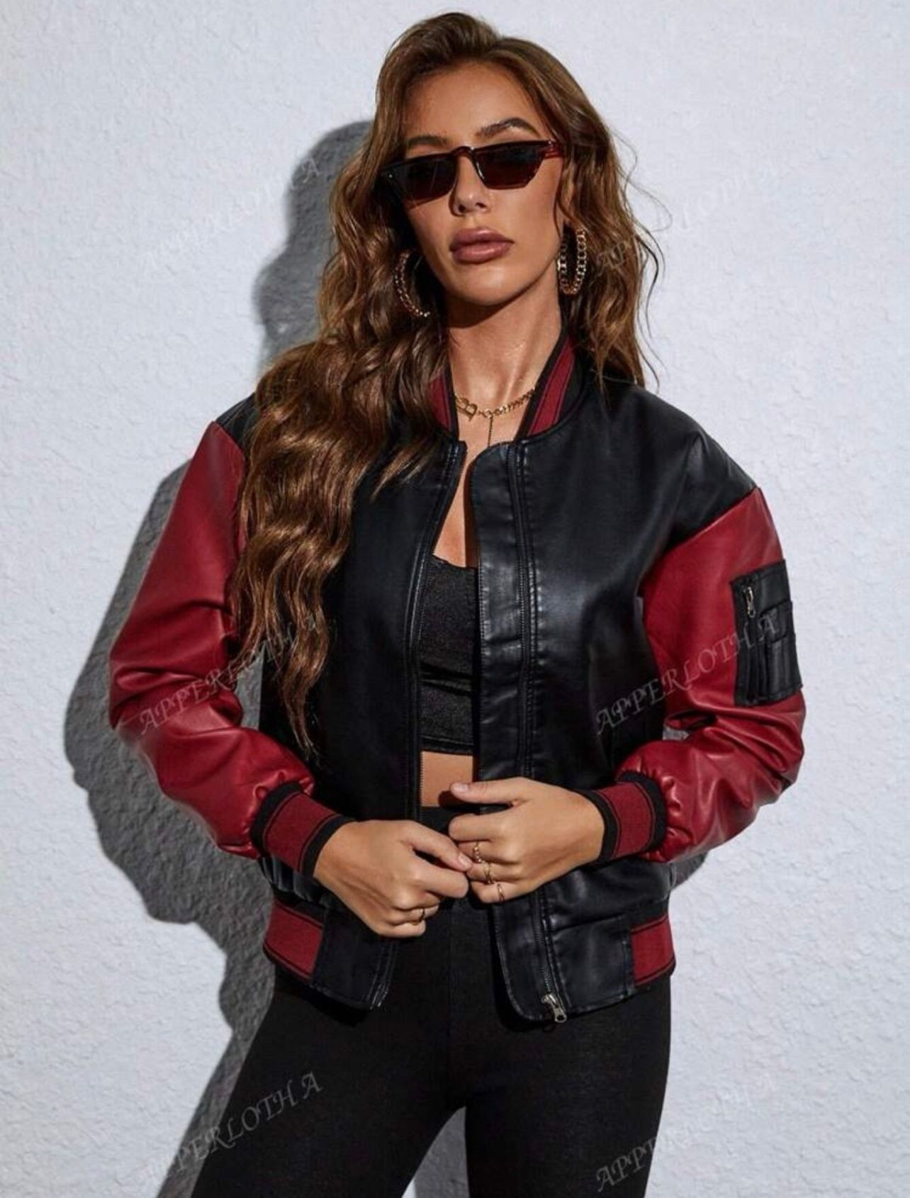 Bomber Moto Light/Moderate Jacket Size Medium