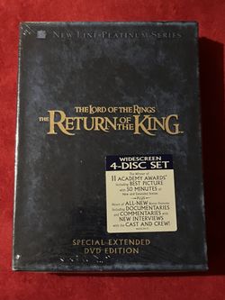 The Lord of the Rings The Return of the King Special Extended Edition 4 Disc Set ‼️ NEW & SEALED ‼️ Entire OOP Dvd TARGET collection MUST GO ‼️