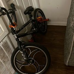 Black And Orange Bmx Genesis Bike