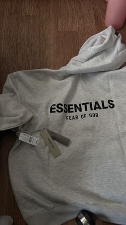 Essentials hoodie Black and Grey