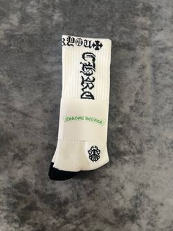 Black white chrome hearts socks