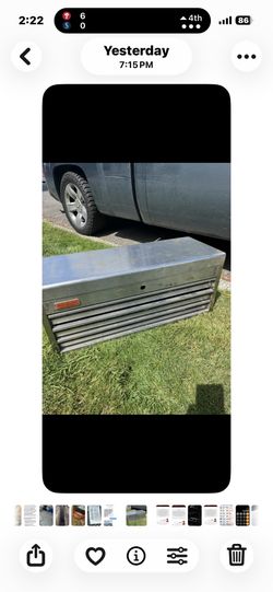 Crescent stainless steel tool box -