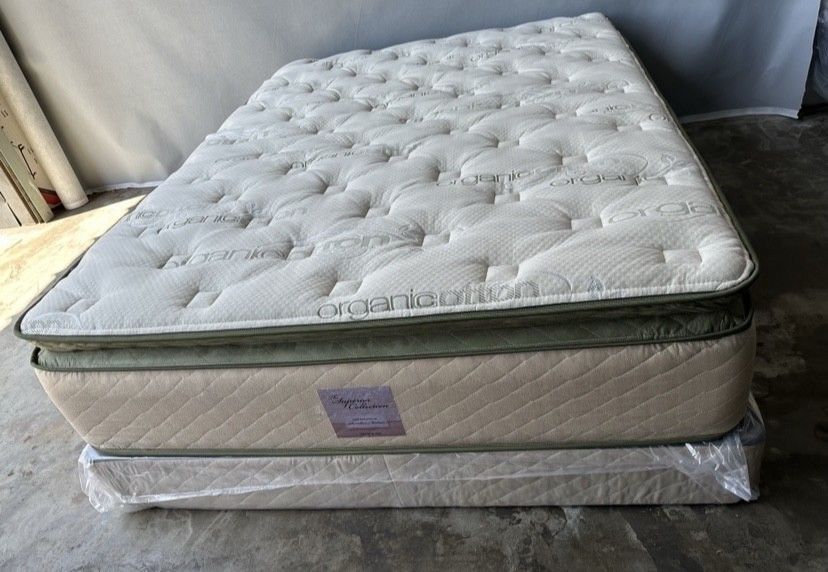 Ck Organic Elite Superior Hybrid Cool Gel Memory Foamm Pillow Top 14inch Matres!!