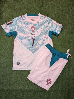 2026 Portugal Away Jersey Cristiano Ronaldo Kids Jersey Portugal Kids Jersey
