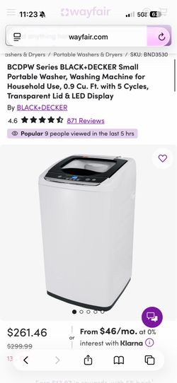 Black & Decker small washing machine