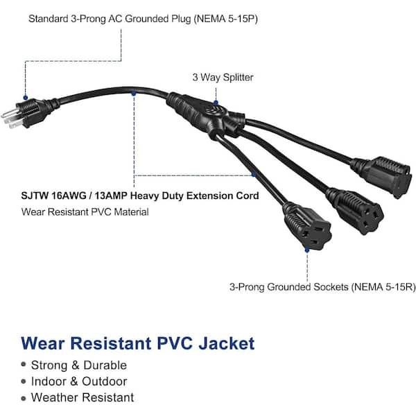 QUAIL 3 WAY SPLITTER CORD
