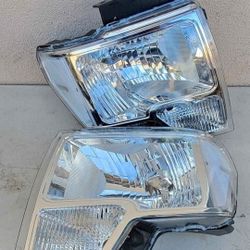 09-14 Ford F150 Headlights Luces Micas Calaveras Faros Faroles Focos Headlamps 