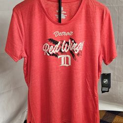 Women's Fanatics Detroit Red Wings Hit the Ice Tri-Blend T-Shirt Size XL Red