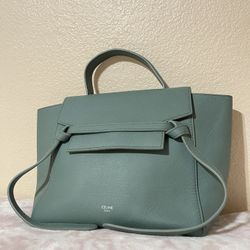 Celine Belt micro 2way handbag leather Satchel 