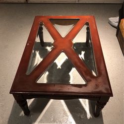 Nice glass Wood coffee table