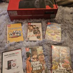 Nintendo Switch + 9 Games