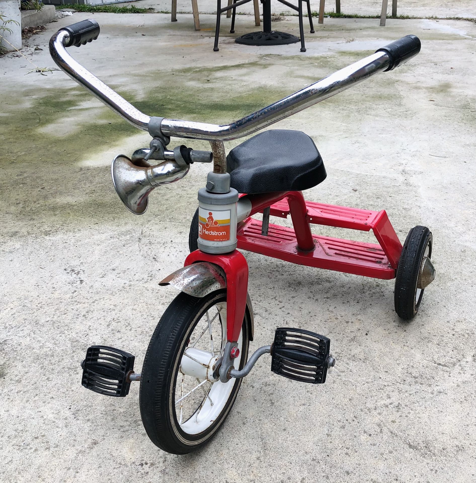 Vintage 1979 Hedstrom Toddler Tricycle USA Red Black & Chrome Classic Kids  Radio Flyer Retro for Sale in San Leandro, CA - OfferUp
