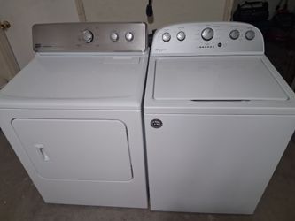 Maytag Dryer and Whirlpool Washer Set,  W/Warranty