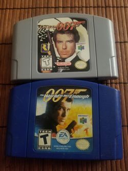 007 GoldenEye & The World Is Not Enough N64 Nintendo 64