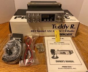 Rare President Teddy R 40 channel CB radio (NOS never used)
