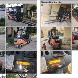 2017 Toyota 6k quad mast warehouse forklift 