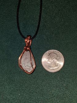 Clear Quartz handmade pendant