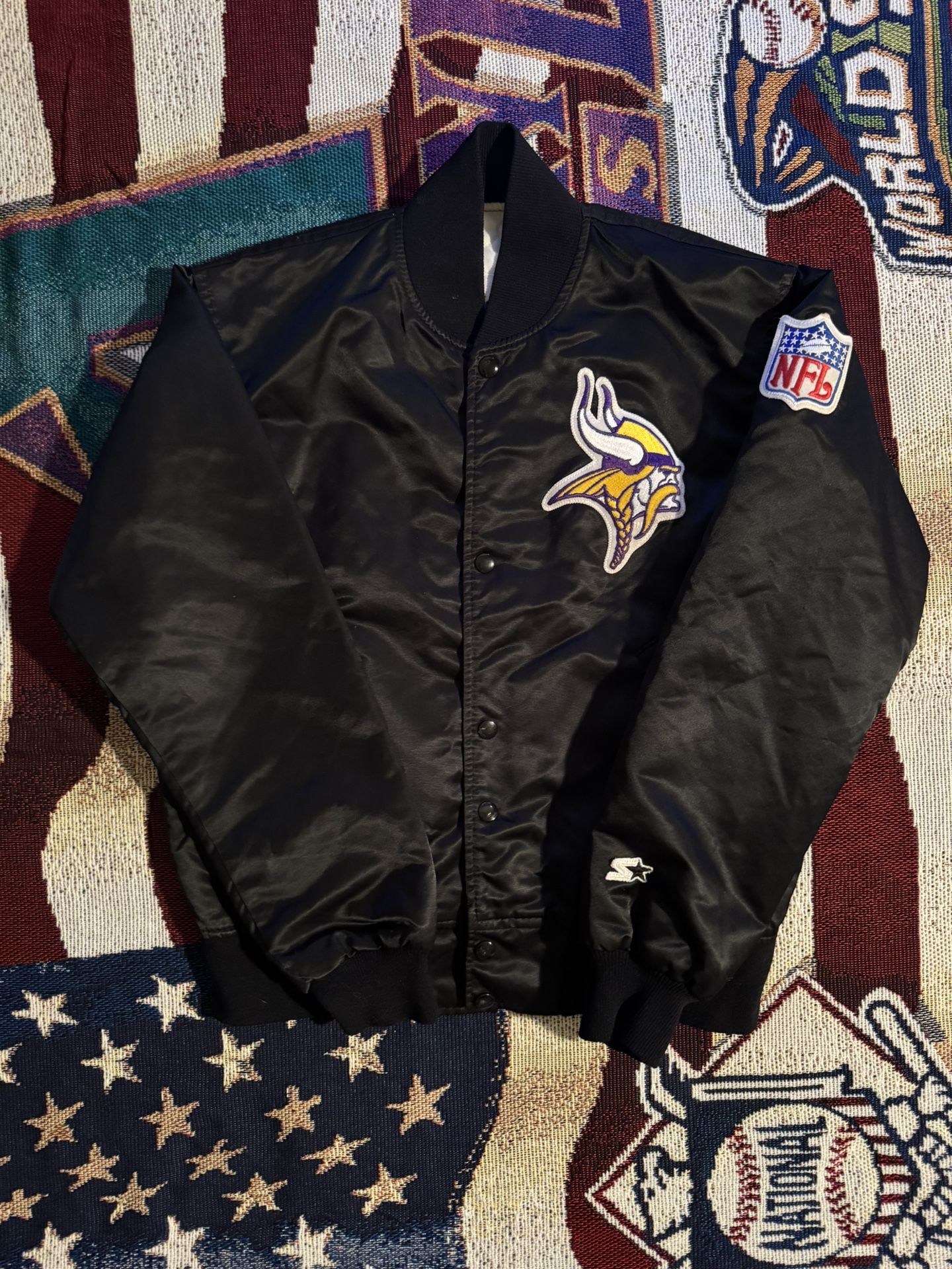Vintage Starter Vikings Bomber Jacket