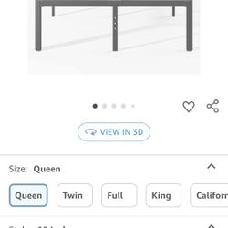 Queen Size Metal Bed Frame