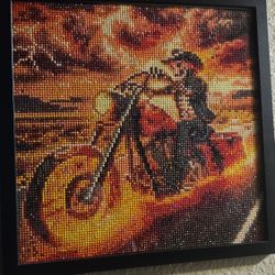 Diamond Art  ,framed  Supper Clear Plastic. 