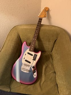 Brand New Fender Mustang With Custom Paint And Pro Set Up With Gig Bag