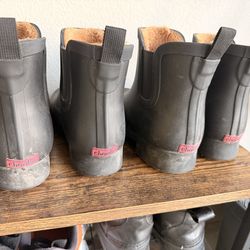 Rain boats, women, size 7- TWO pairs