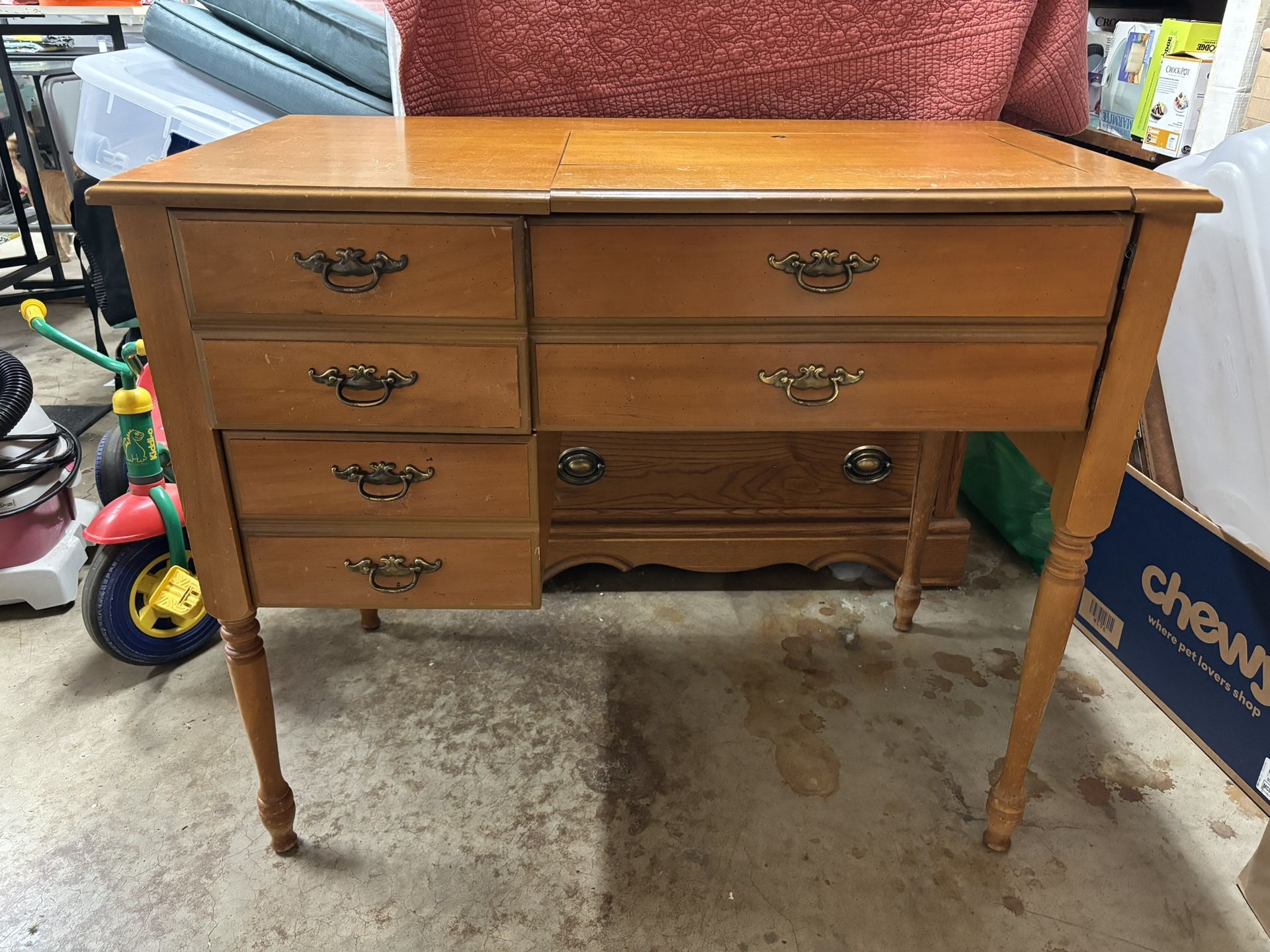 Singer The Adams Sewing Cabinet With 2 Drawers