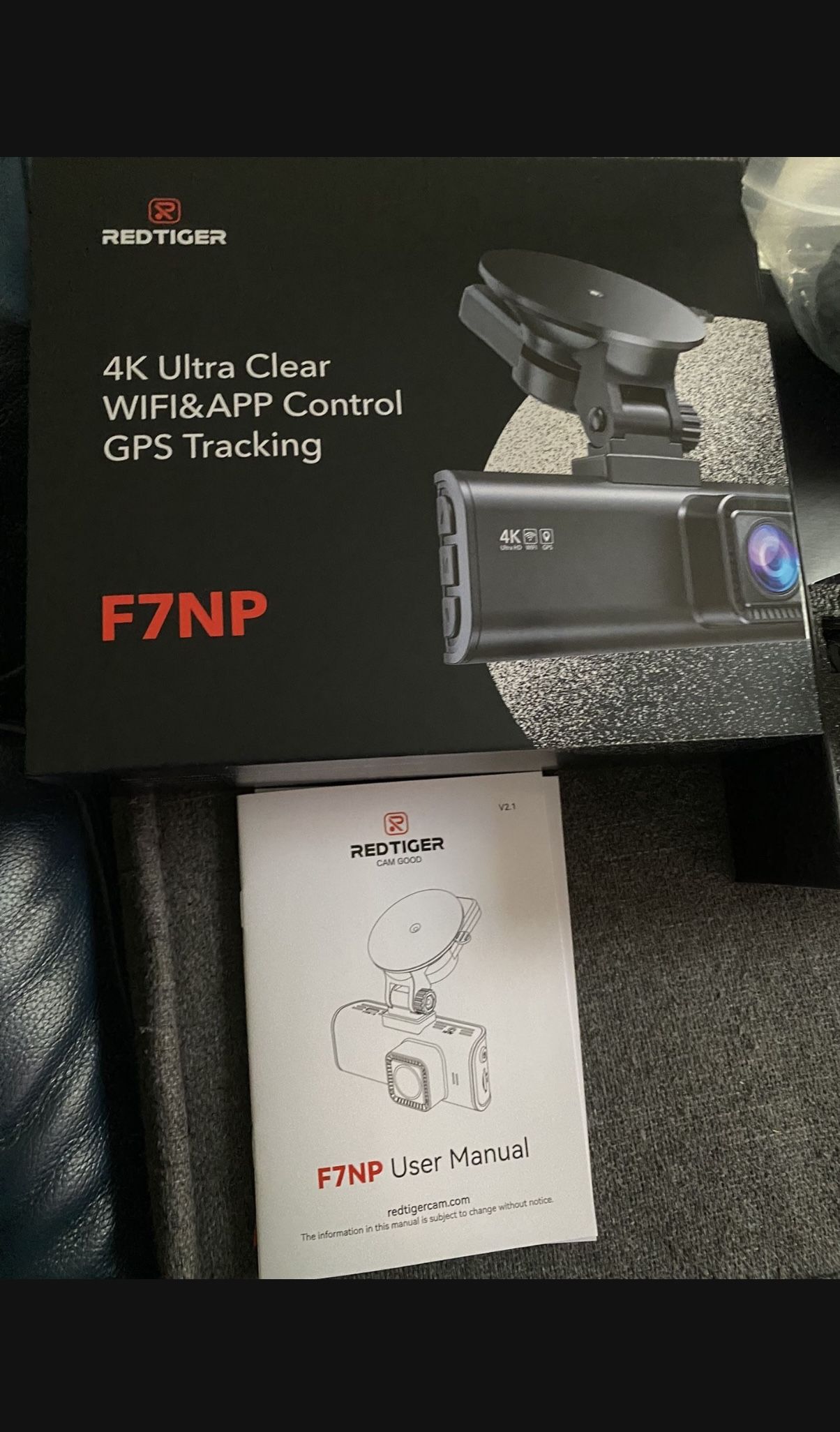 REDTIGER Dash Cam Front Rear, 4K/2.5K