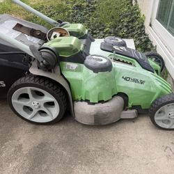 Greenworks 20” Twin Force one Motor Seized No Batteries