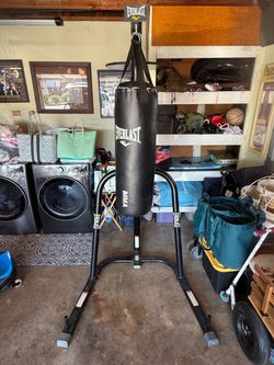 Everlast Dual Station Heavy Bag & Speed Bag Stand